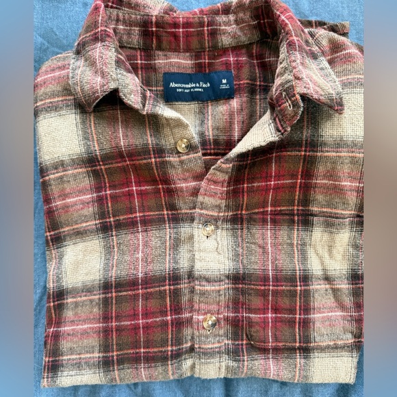 Abercrombie & Fitch Other - Abercrombie & Fitch Plaid Flannel 100% Cotton Size Medium